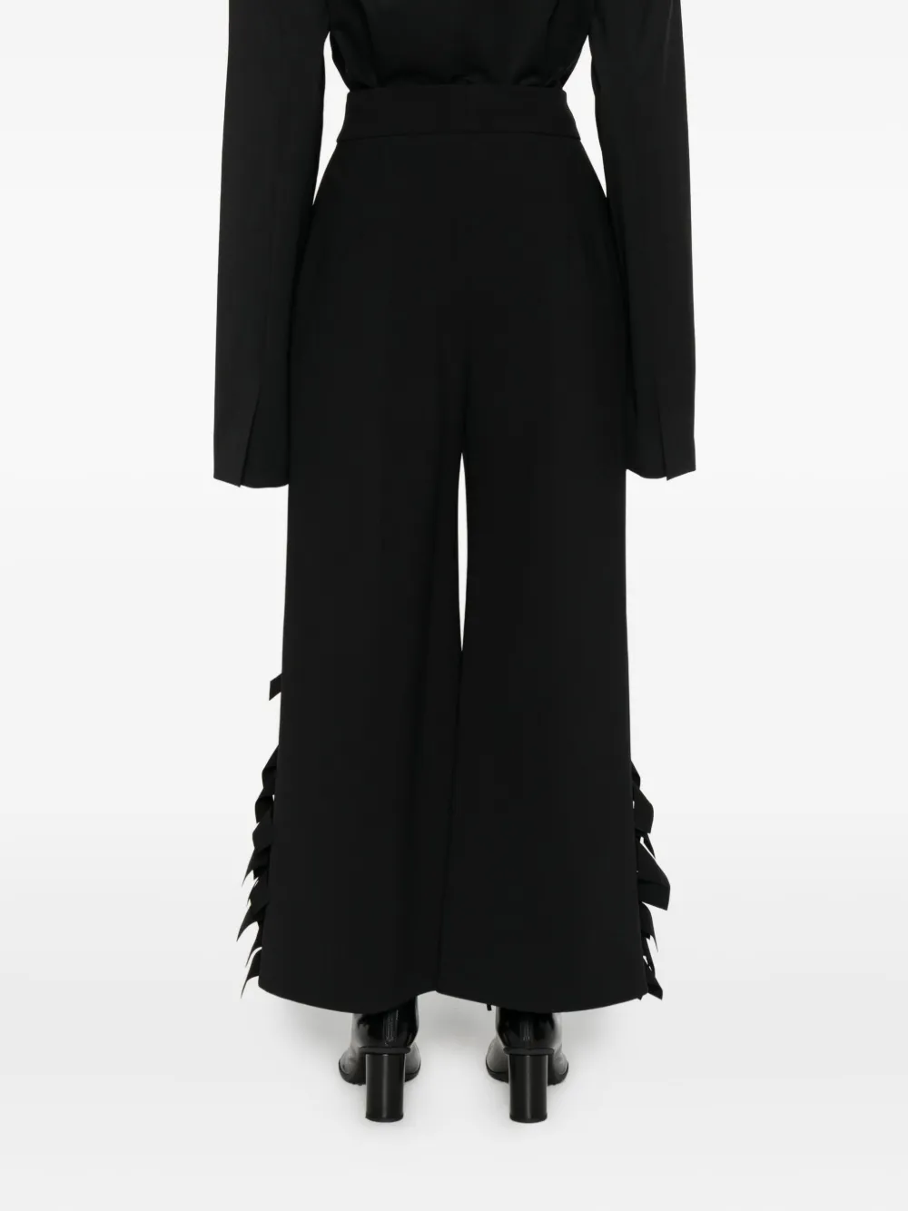 A.W.A.K.E. Mode Broek met rechthoekig detail Zwart