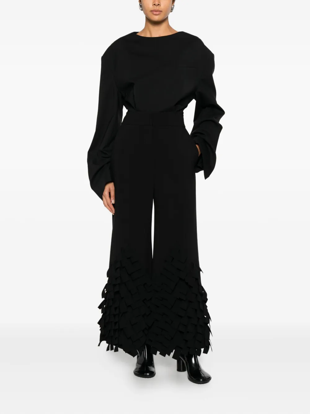 A.W.A.K.E. Mode rectangle-detail trousers | High-Waisted Trousers | Image 2