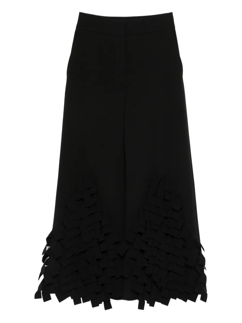 A.w.a.k.e. Rectangle-detail Trousers In Black