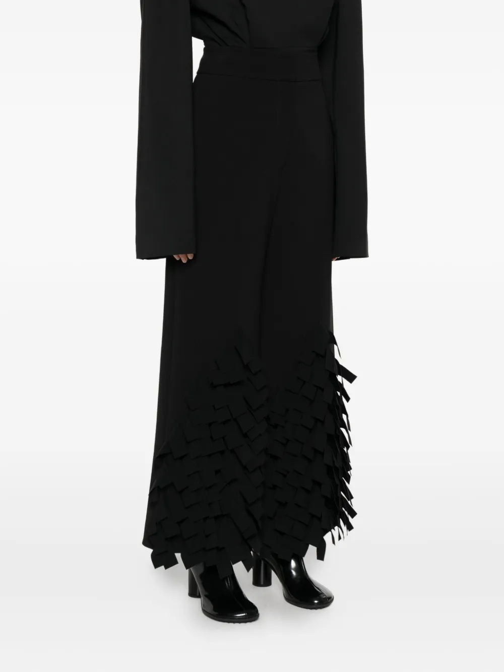 A.W.A.K.E. Mode Broek met rechthoekig detail Zwart