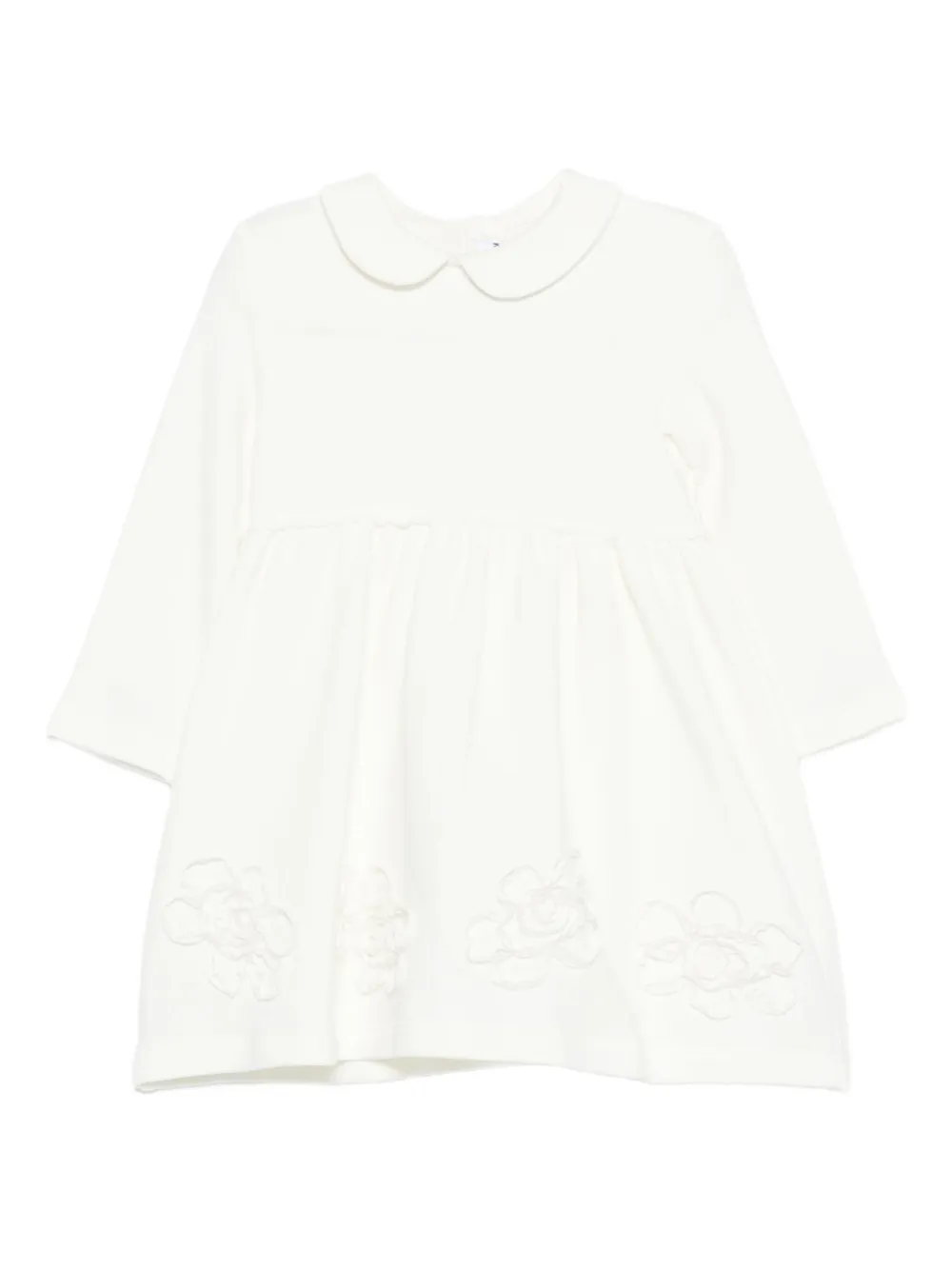 Il Gufo robe à fleurs appliquées | blanc | Image 1