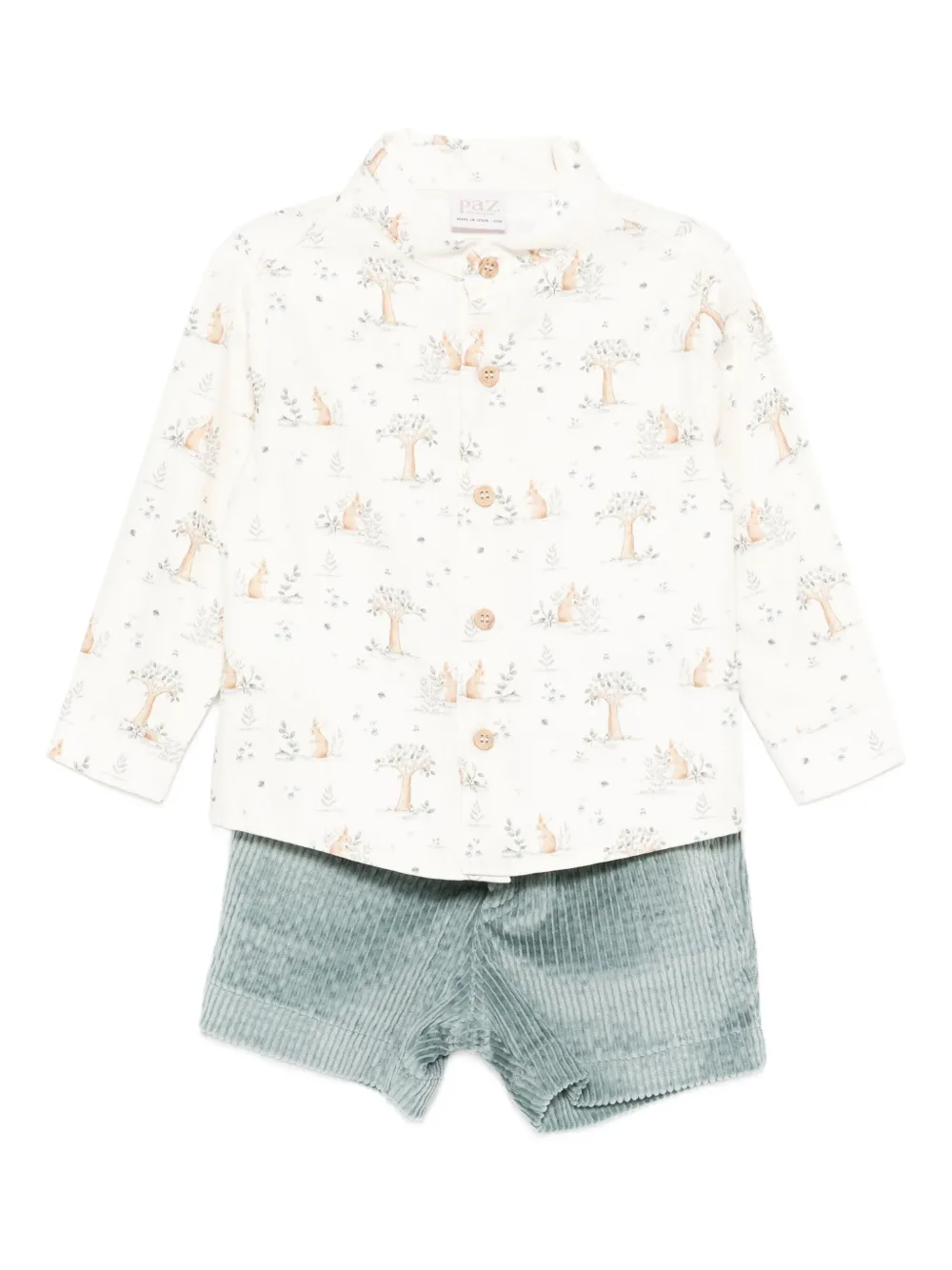 Paz Rodriguez corduroy shorts (set of two) | Neutrals | Image 1