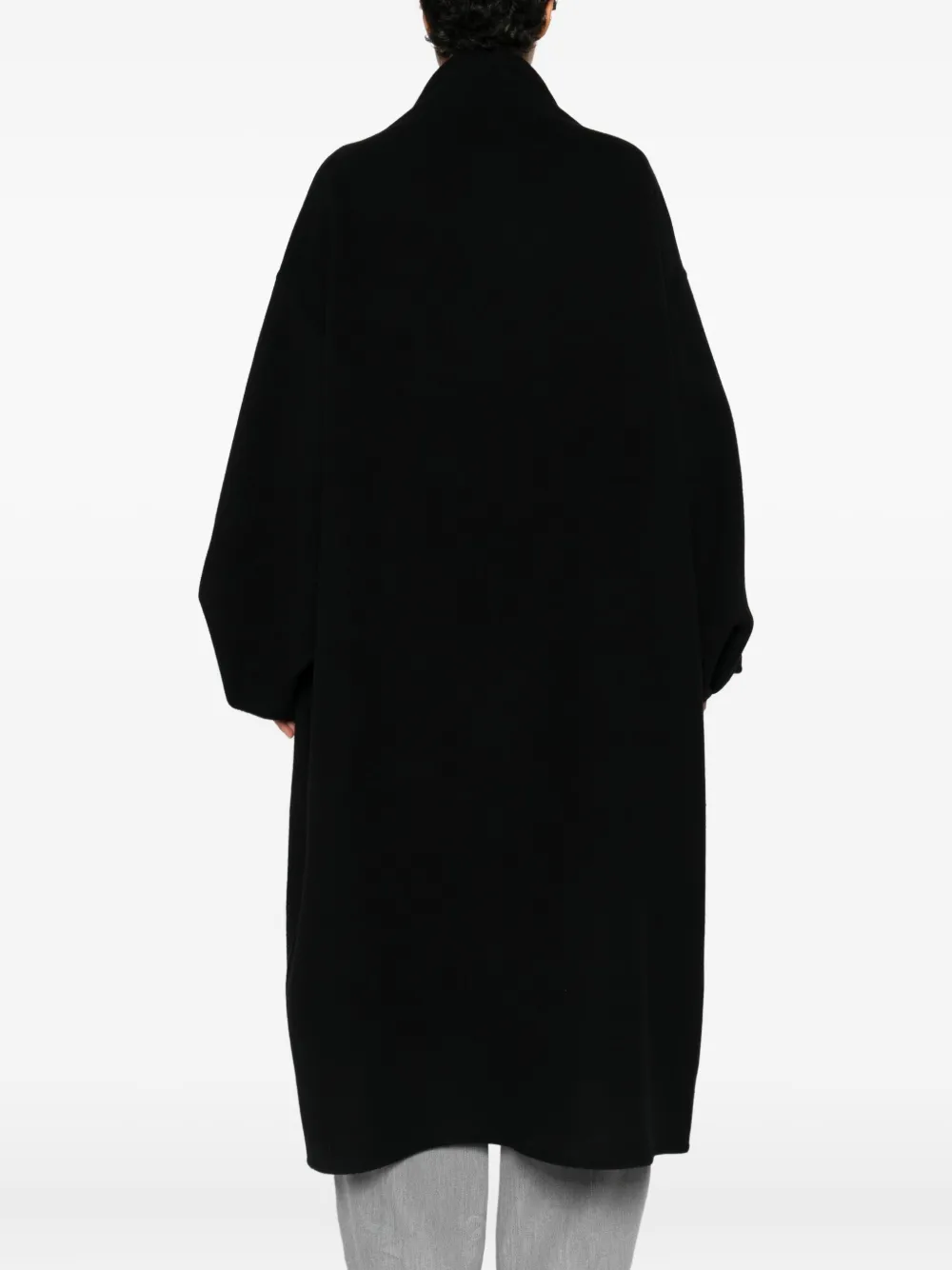 Darkpark North Button Coat In Black