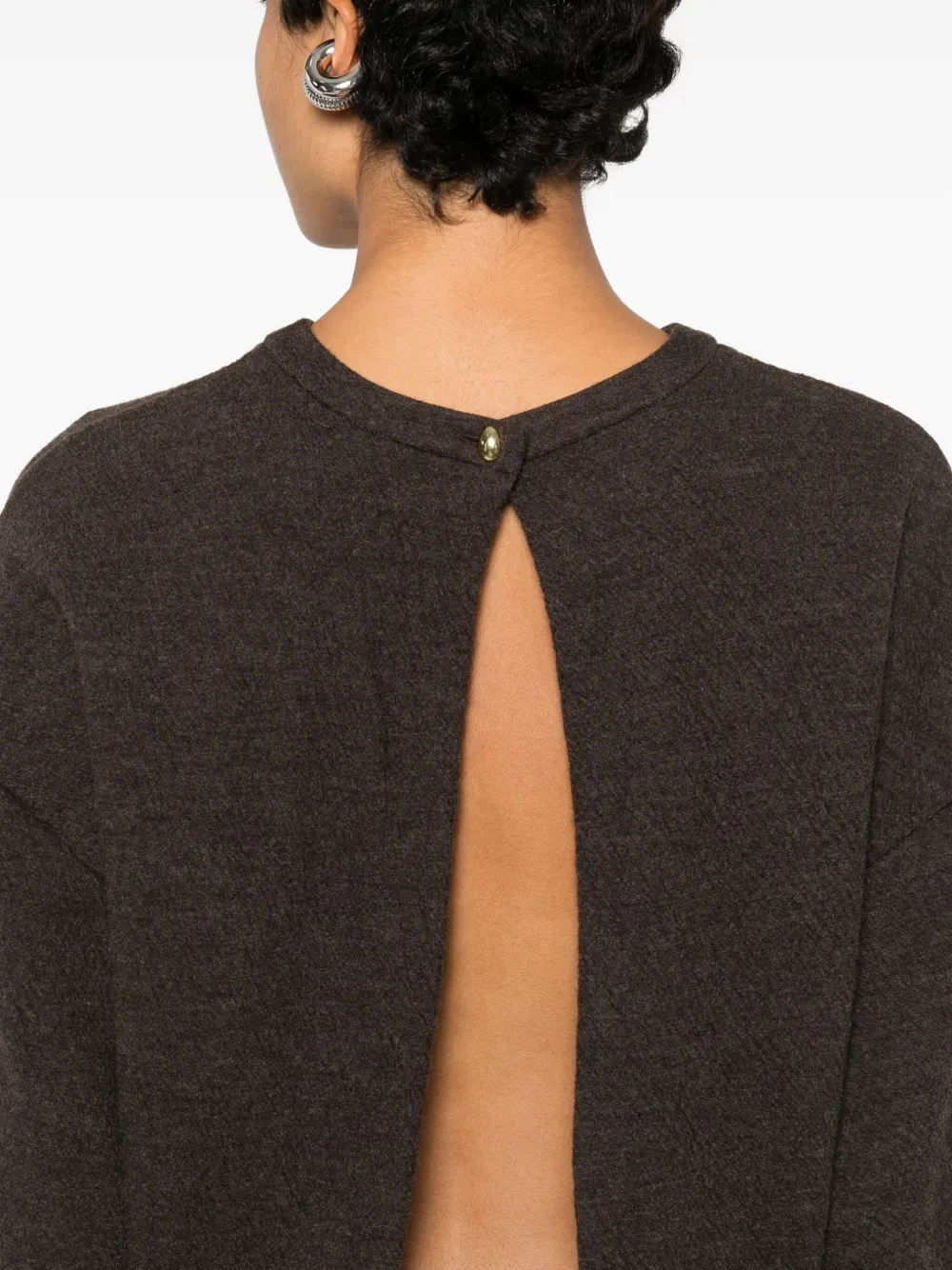 Darkpark Marlin Short-sleeve Dress In Brown