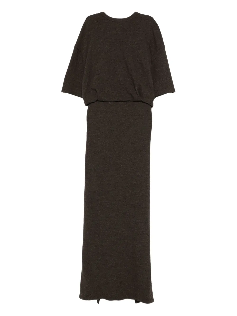 Darkpark Marlin Short-sleeve Dress In Brown