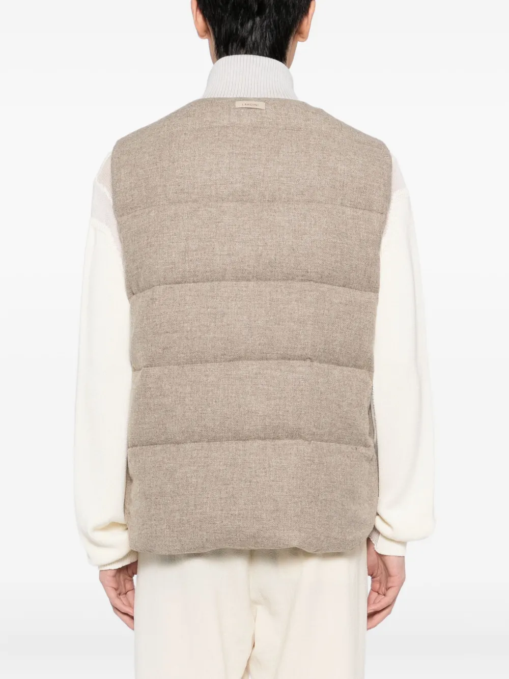 Lardini Mouwloos donsjack Beige