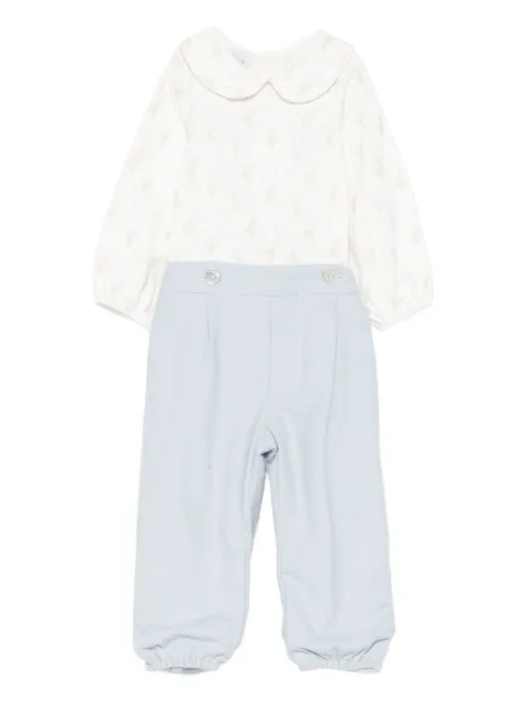 Paz Rodriguez traje deportivo con cuello Peter Pan