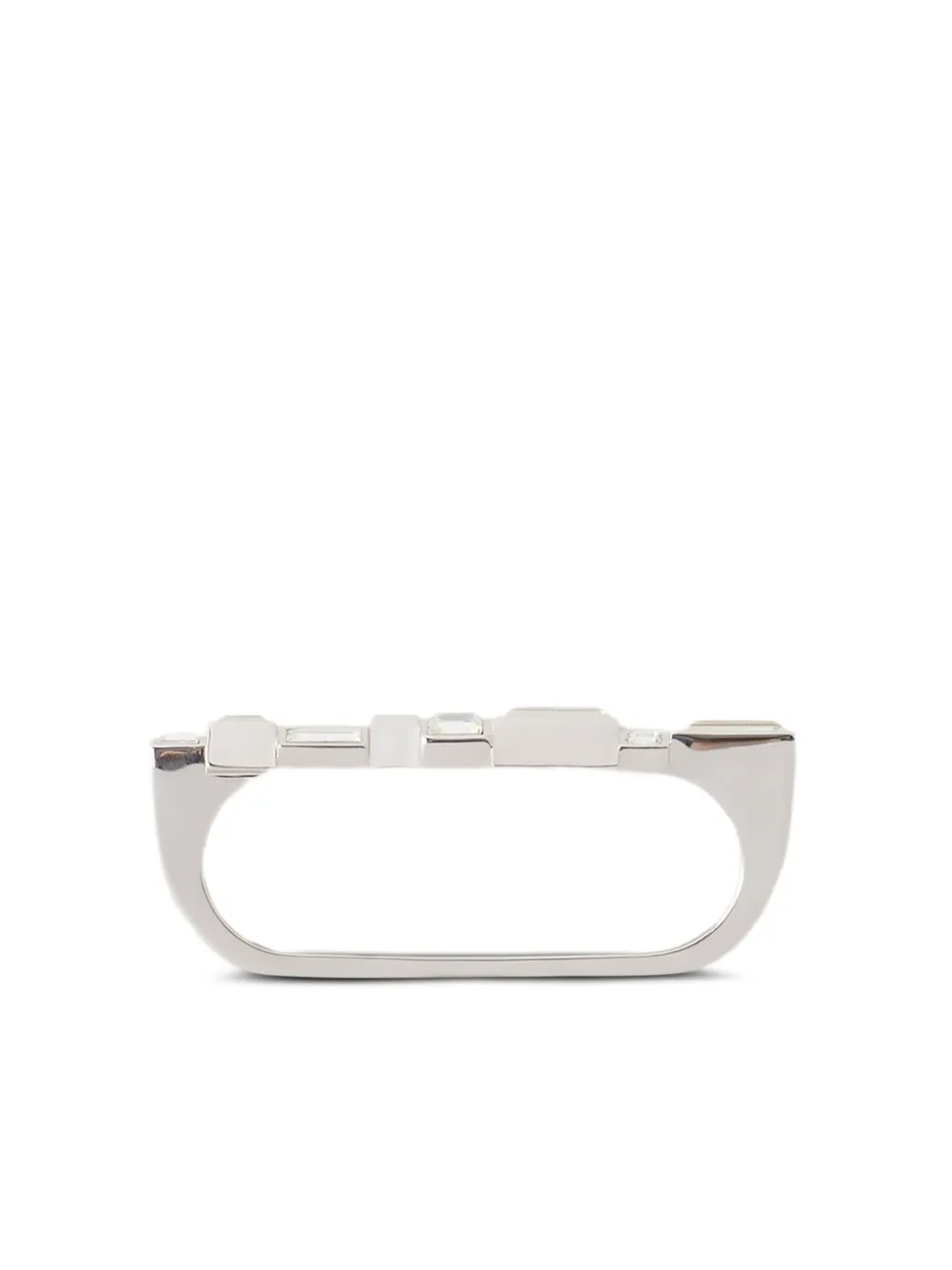 Lanvin Ring met geometrische metalen - Zilver