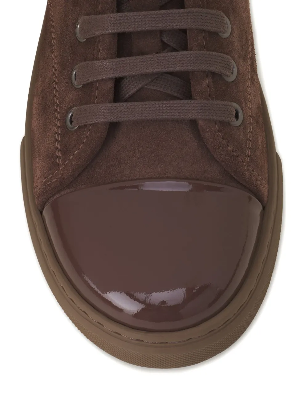 Lanvin Sneakers met kapneus Bruin