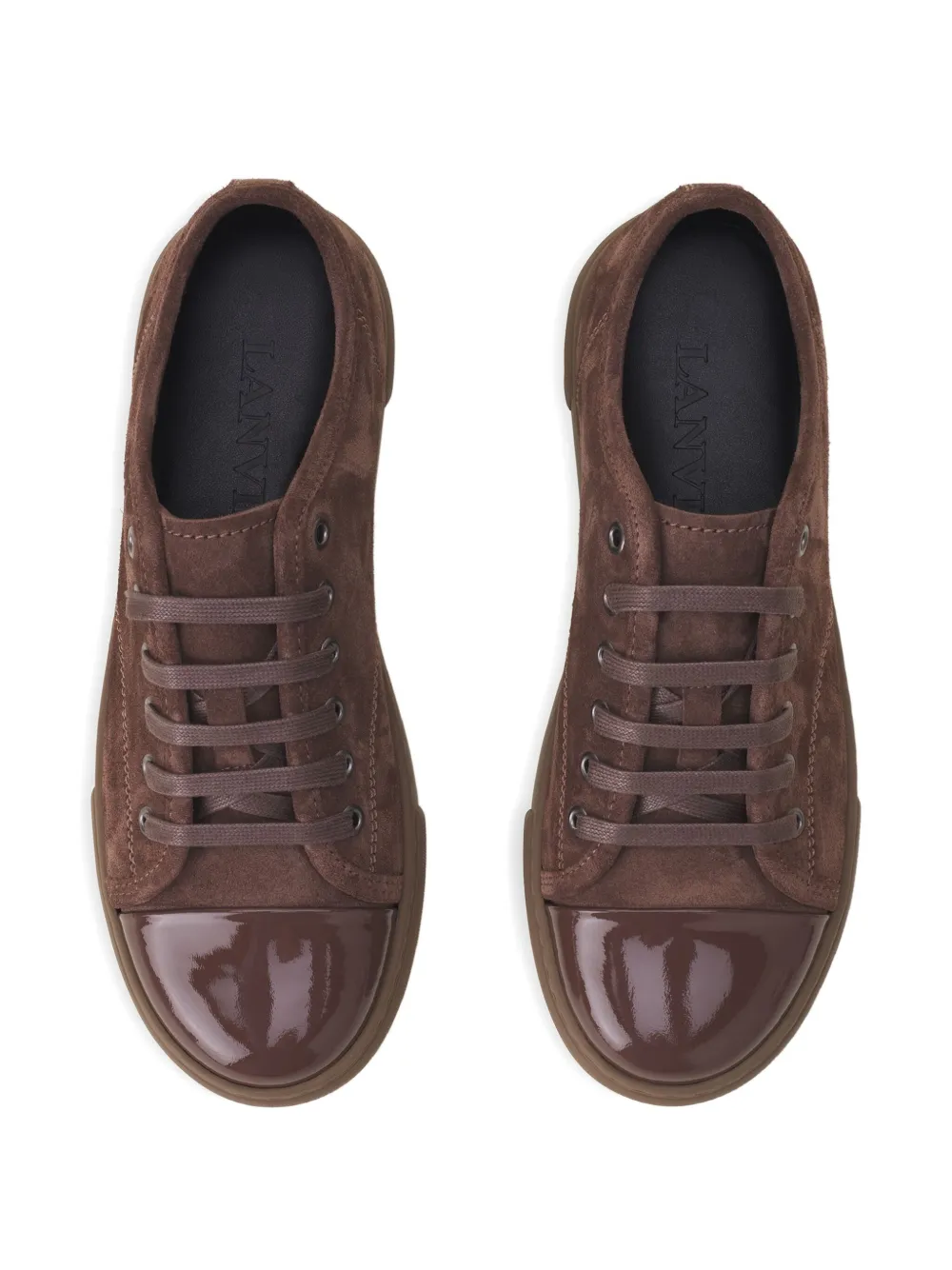 Lanvin Sneakers met kapneus Bruin