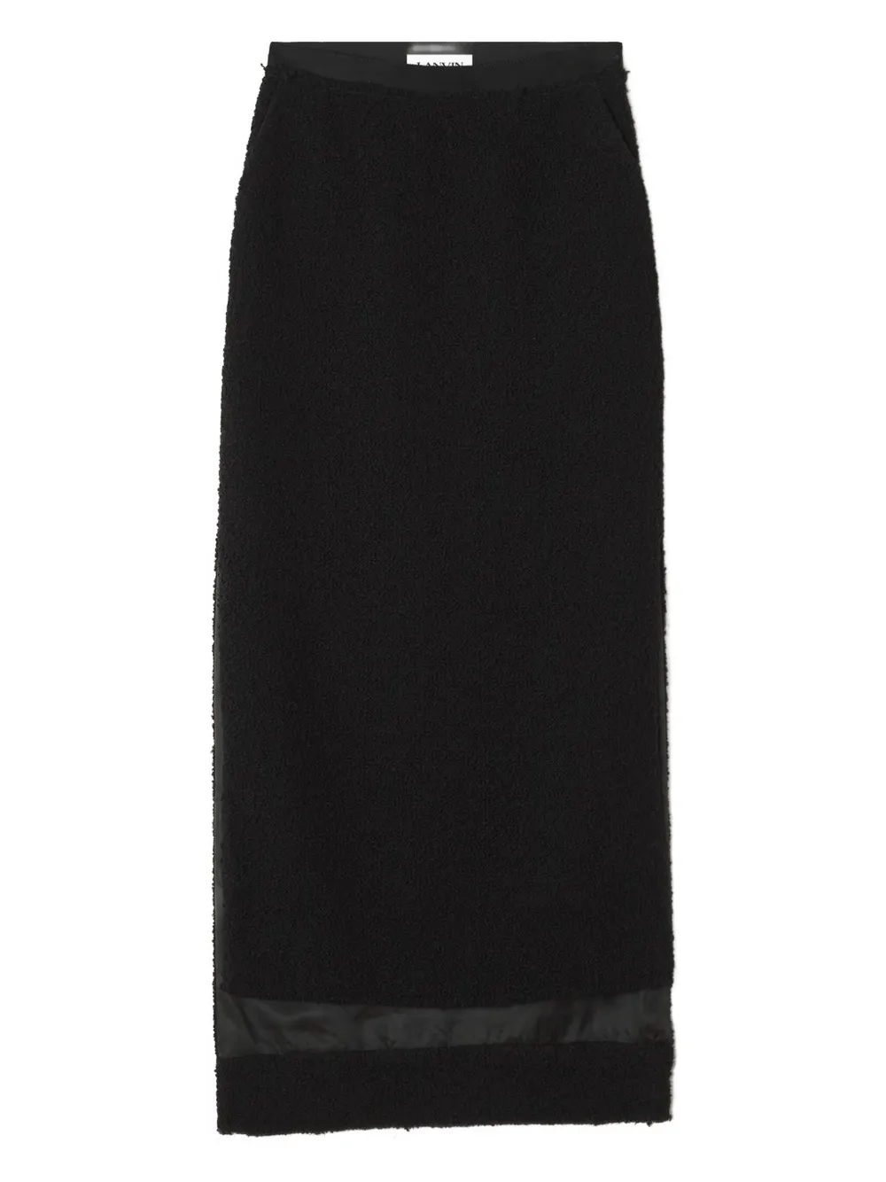 Lanvin Textured Skirt In Black