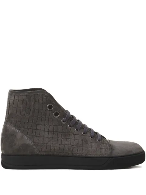 Lanvin Textured high-top sneakers