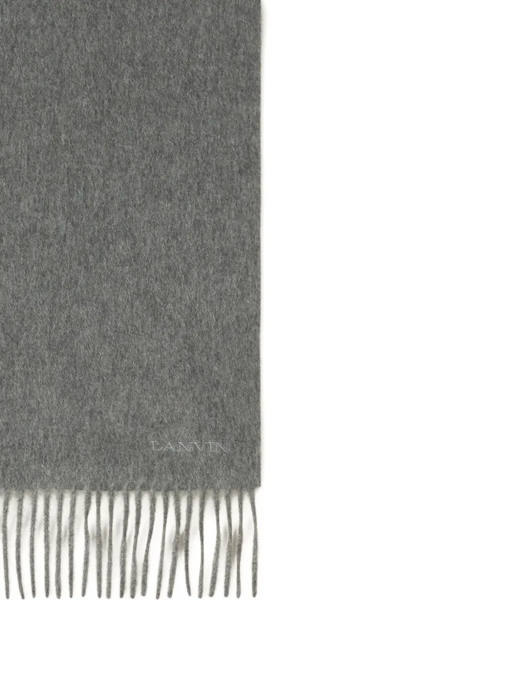 Lanvin Sjaal met franje Grijs