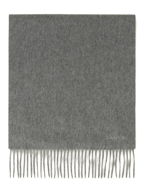 Lanvin fringed wool scarf