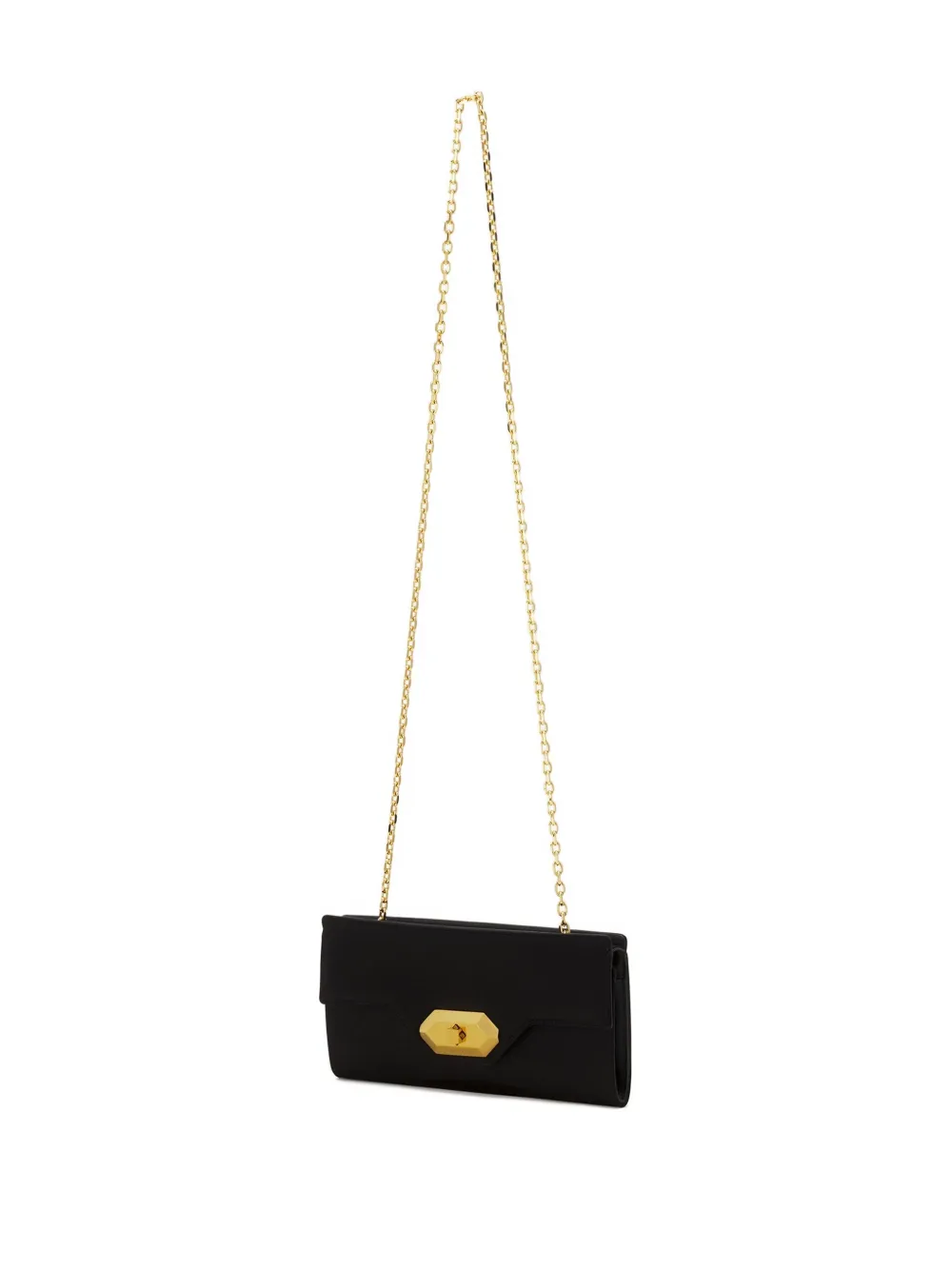 Lanvin Clutch met kettingdetail - Zwart