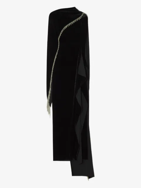 Lanvin Gedrapeerde verfraaide jurk