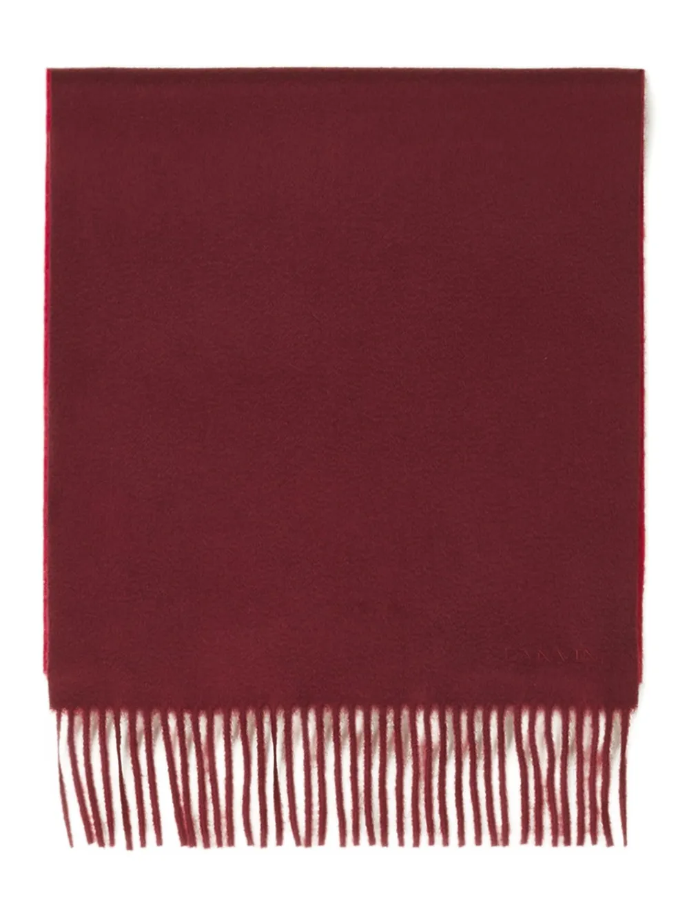 Lanvin Fringed Scarf In Red
