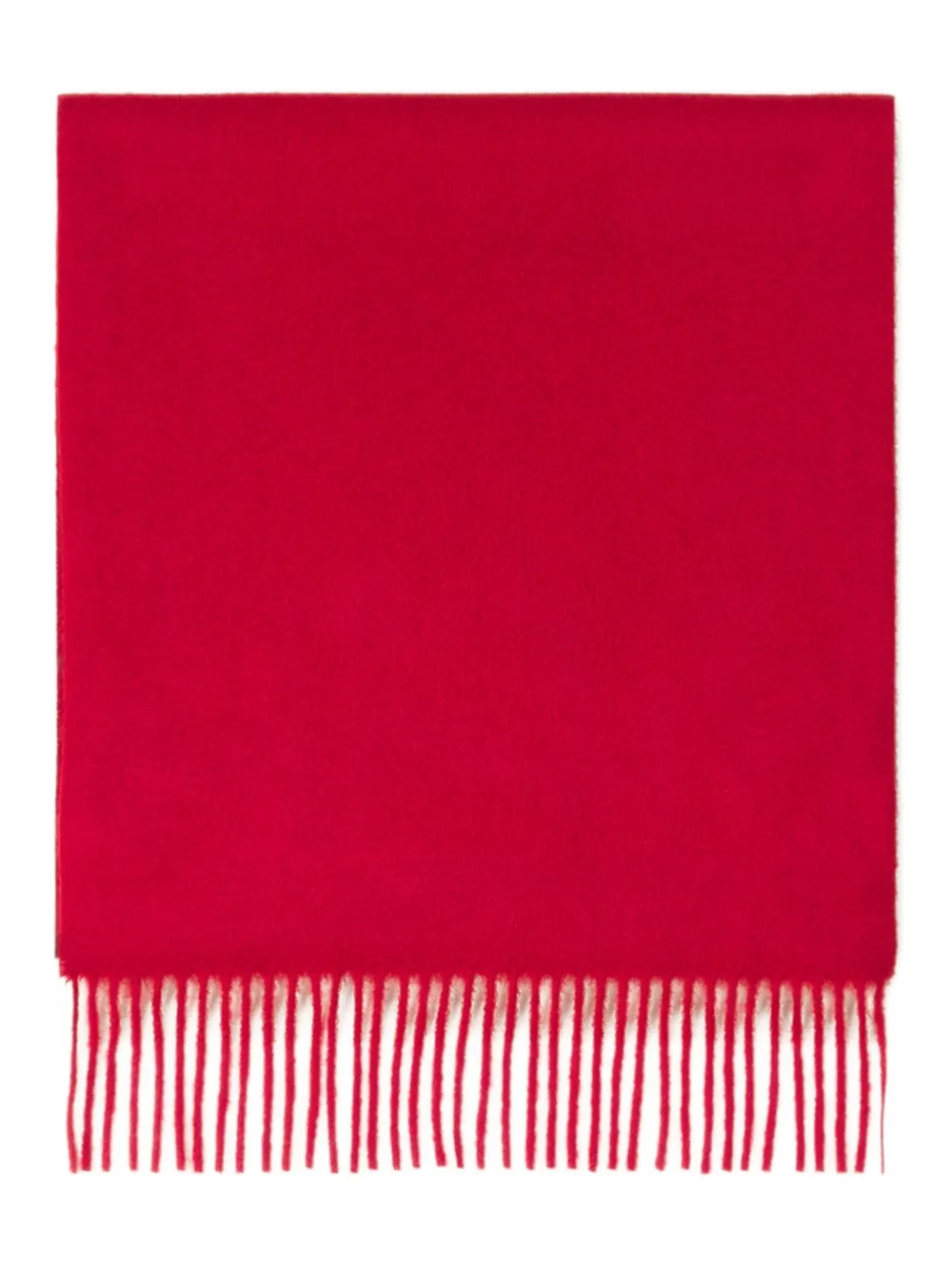 Lanvin Fringed Scarf In Red