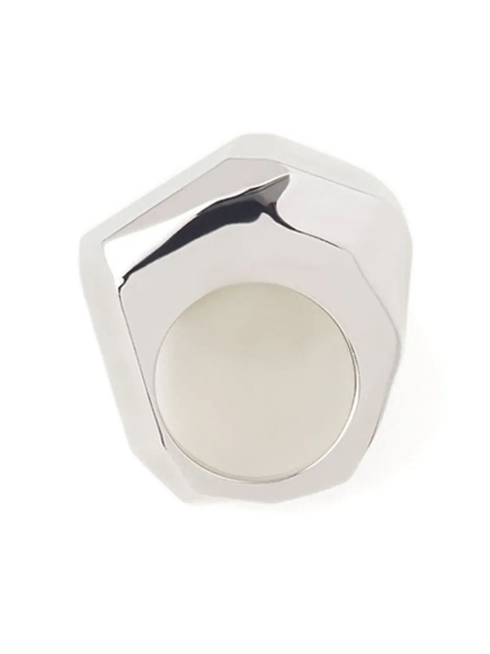 Lanvin Faceted Ring In Metallic