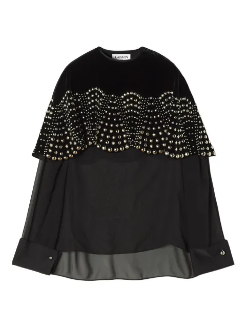 Lanvin beaded velvet top
