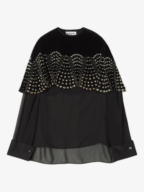 Lanvin haut en velours à perles
