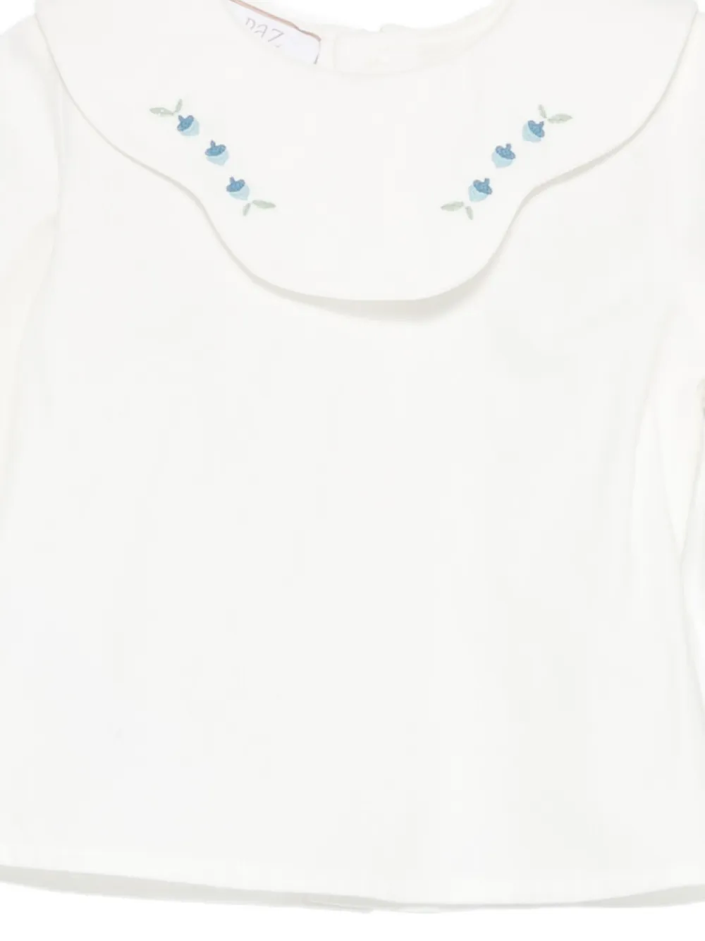 Paz Rodriguez Gelaagde jurk met borduurwerk Blauw