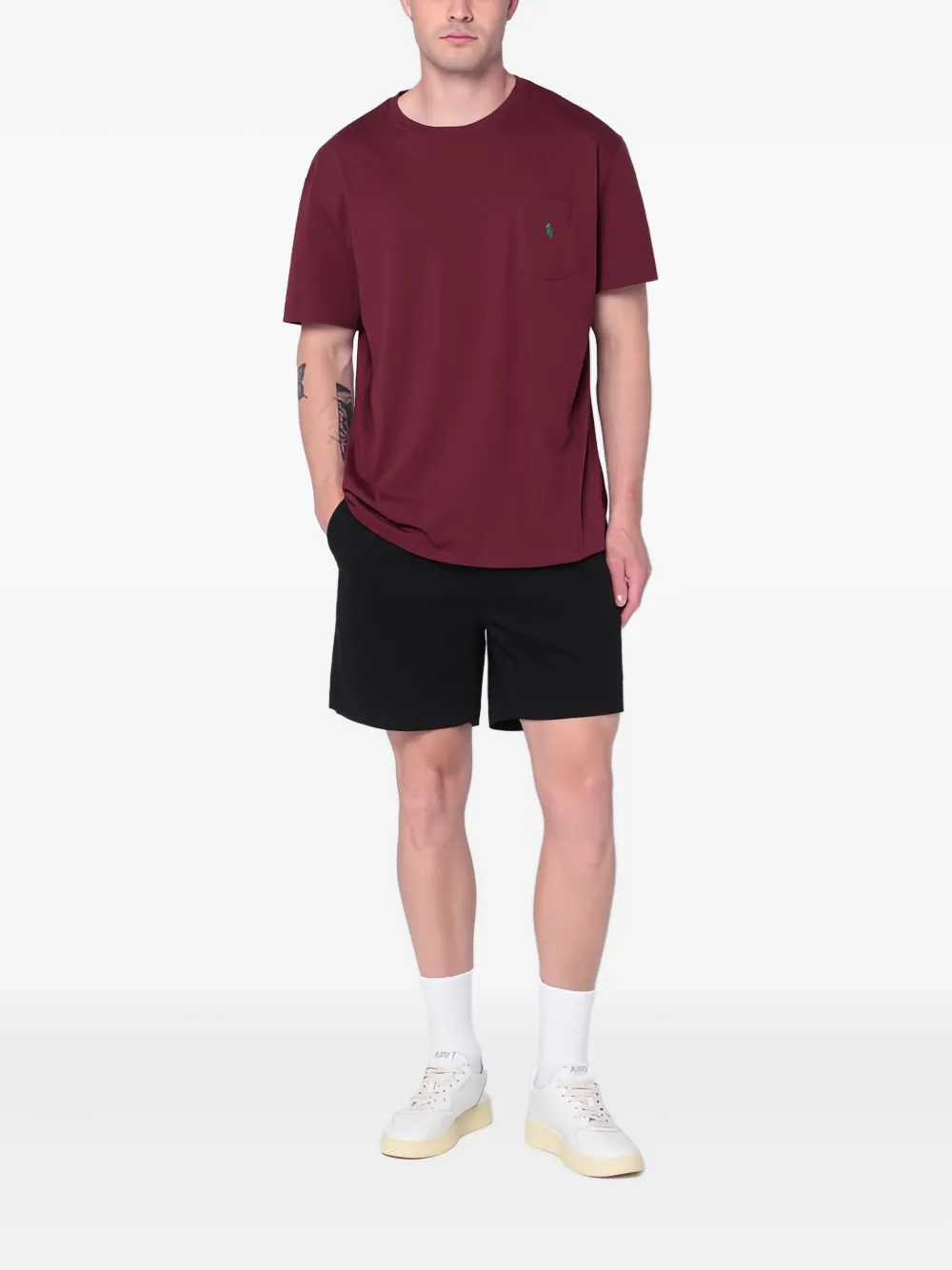 Polo Ralph Lauren T-shirt met zak en korte mouwen - Rood
