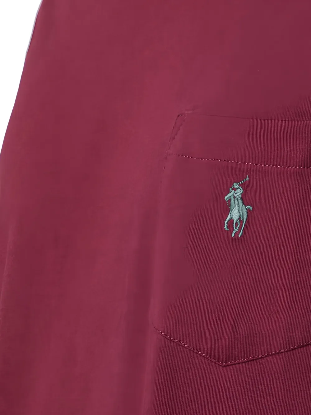 Polo Ralph Lauren T-shirt met zak en korte mouwen Rood