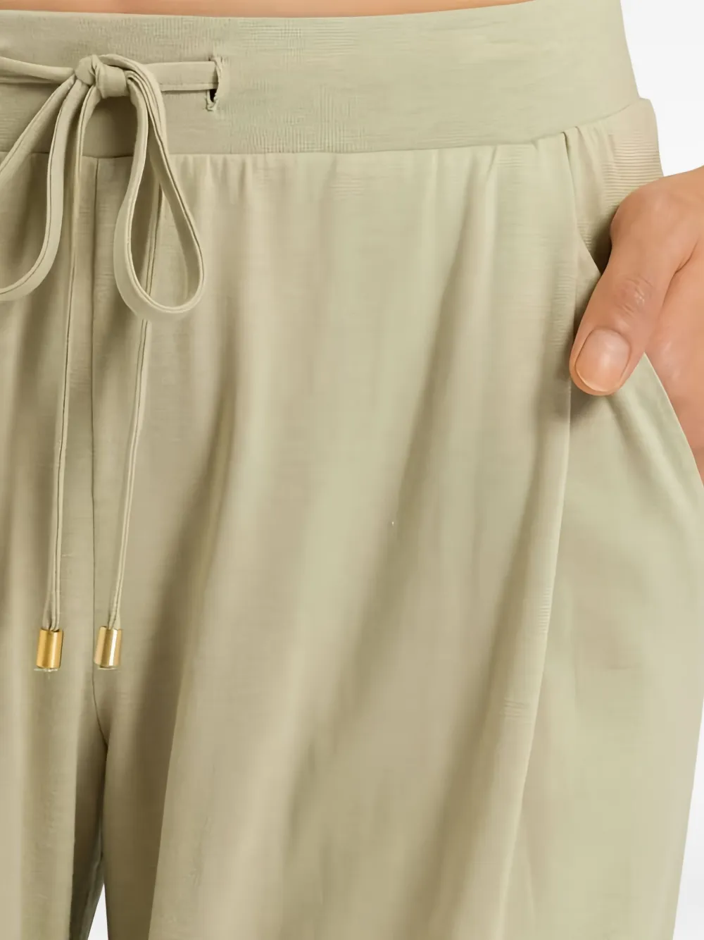 Hanro Drawstring Pocket Trousers In Green