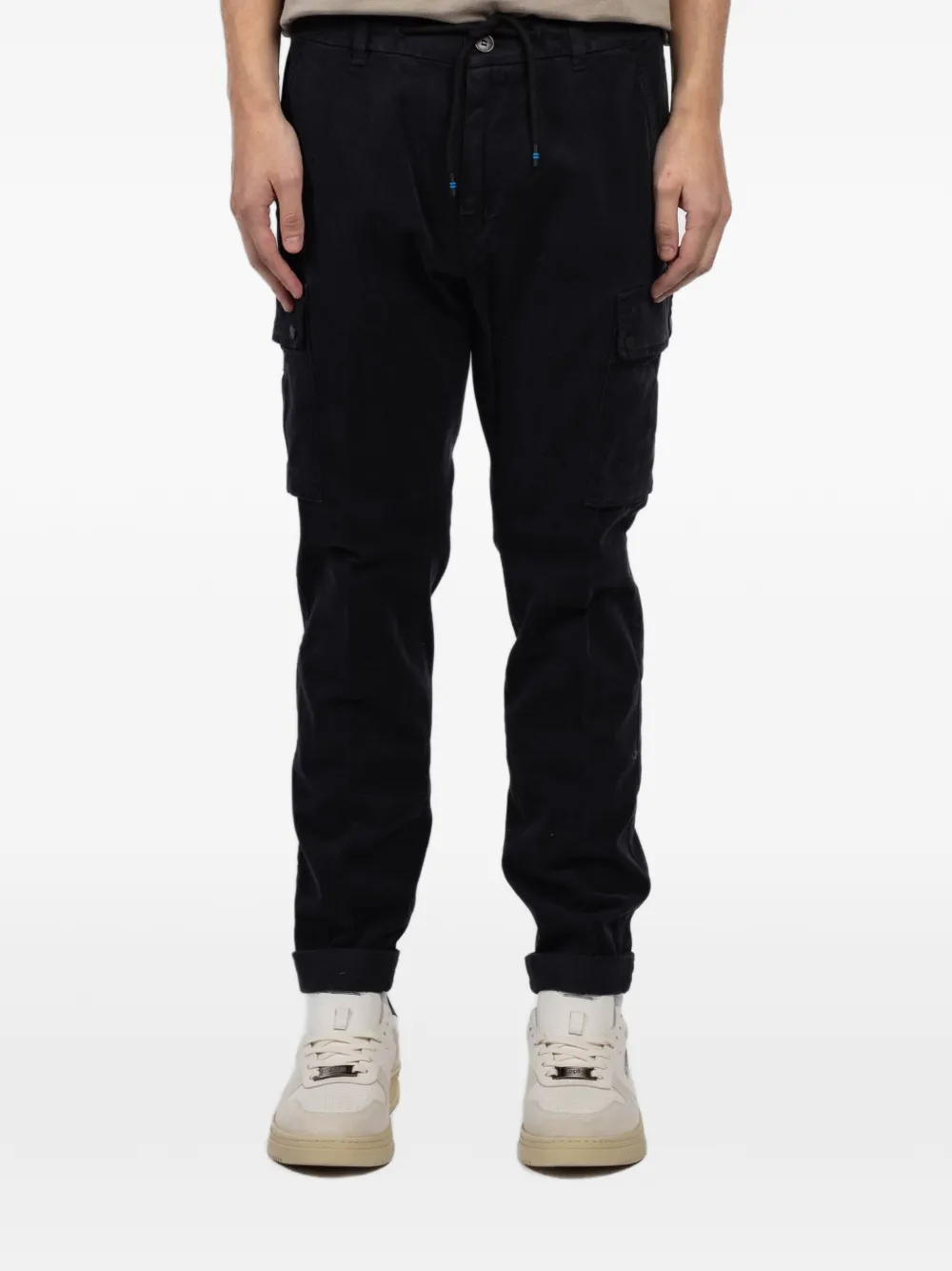 Mason's cargo-pocket drawstring trousers | Black | Image 1