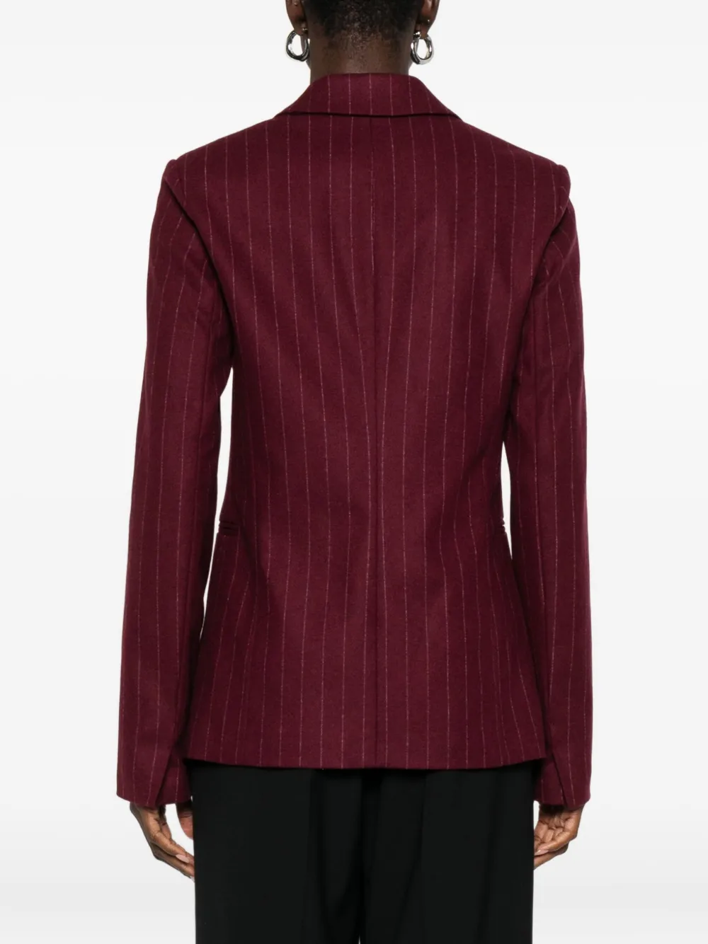 Forte Forte Pinstripe-pattern Double-breasted Blazer In Red
