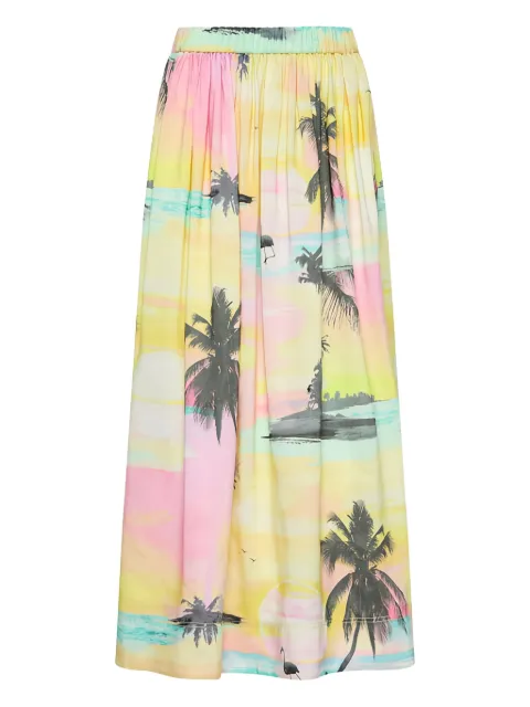 Aje NICOLETTE printed maxi skirt