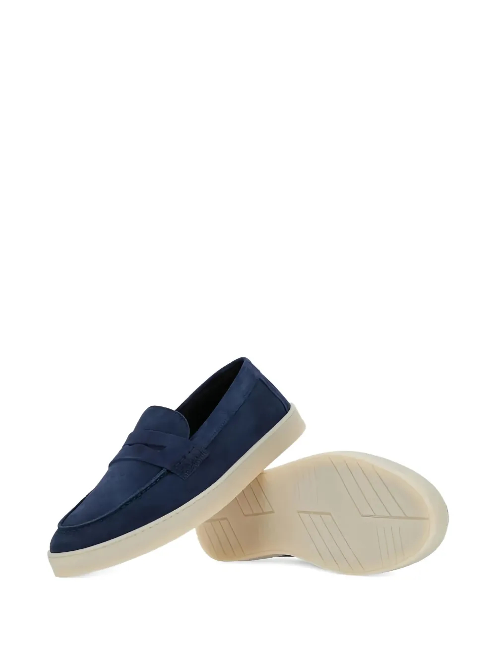 Canali Suède slip-on sneakers Blauw