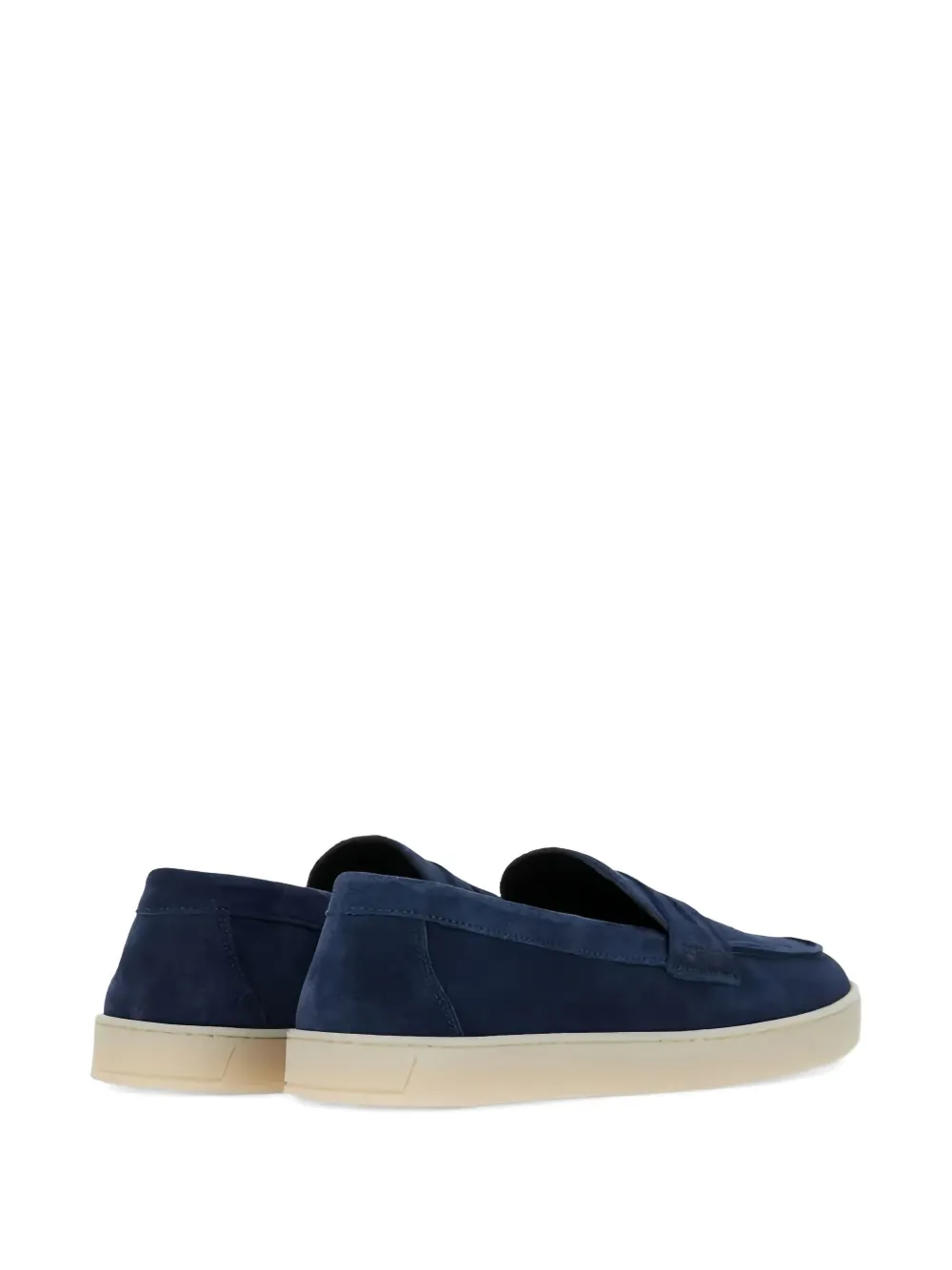 Canali Suède slip-on sneakers Blauw