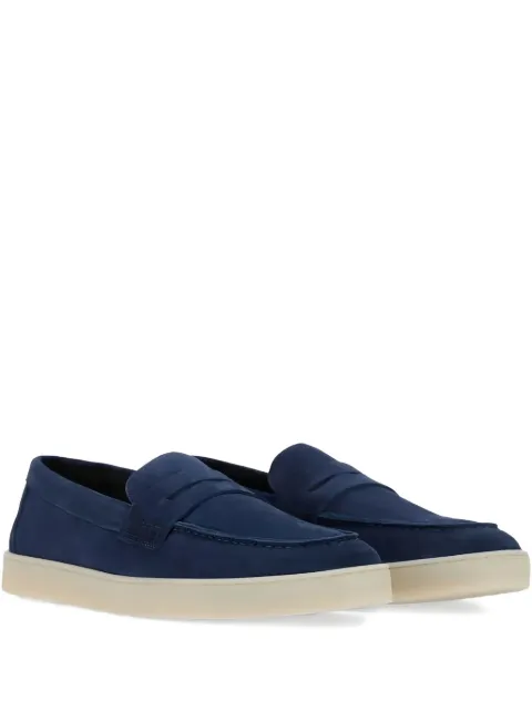 Canali suede slip-on sneakers