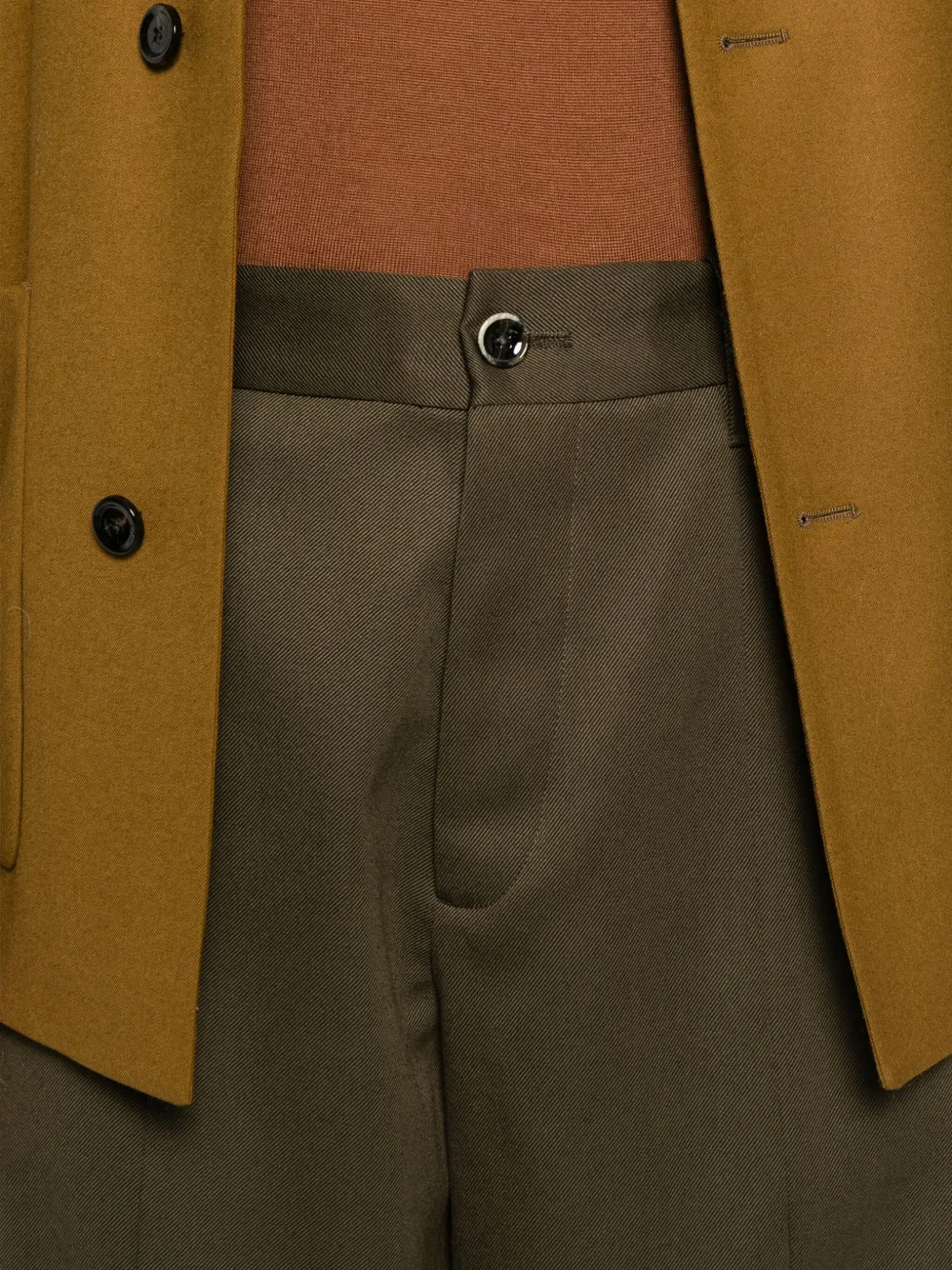 Nine In The Morning Broek met wijde pijpen Groen