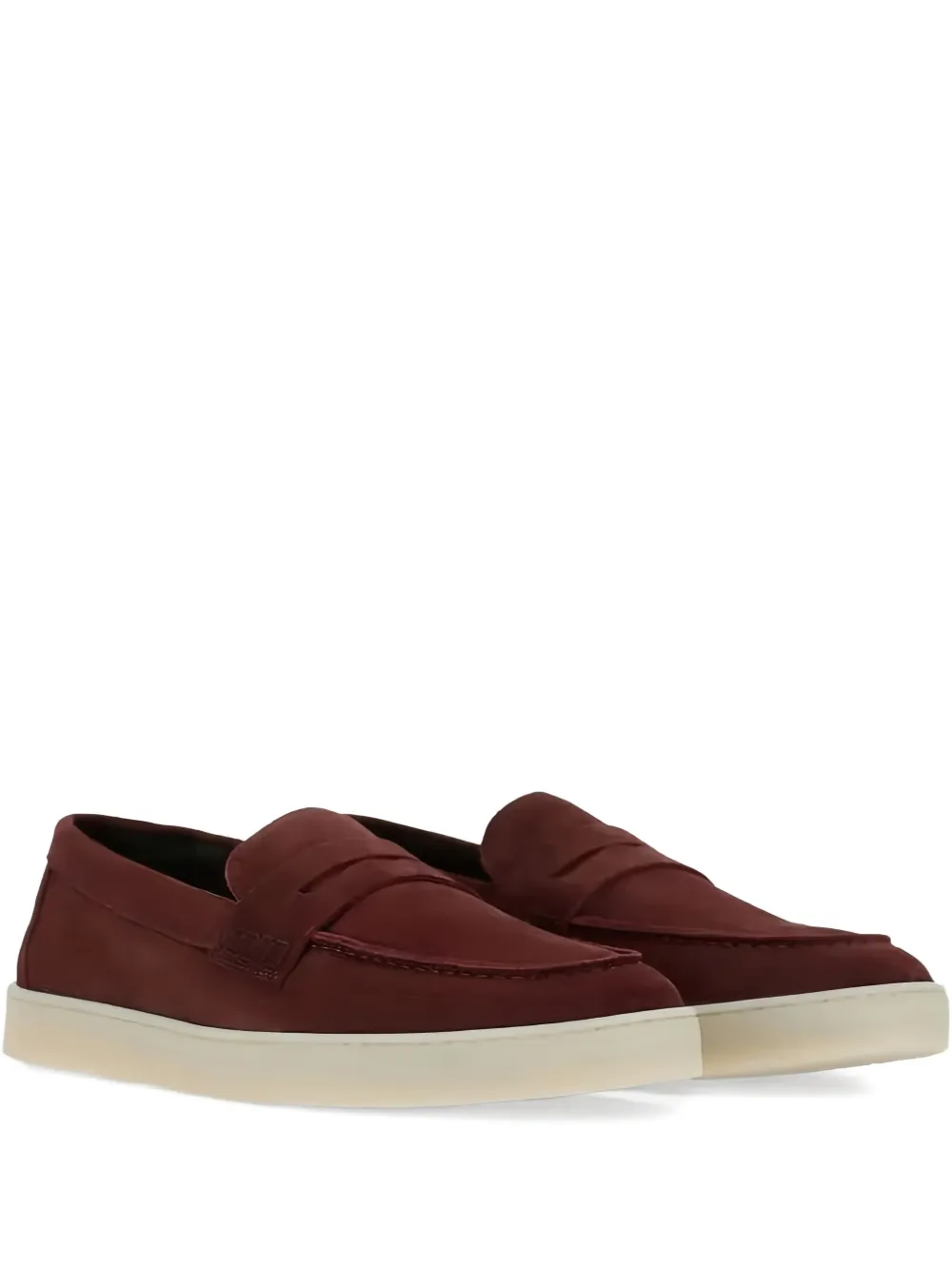 Canali suede slip-on sneakers | Red | Image 1