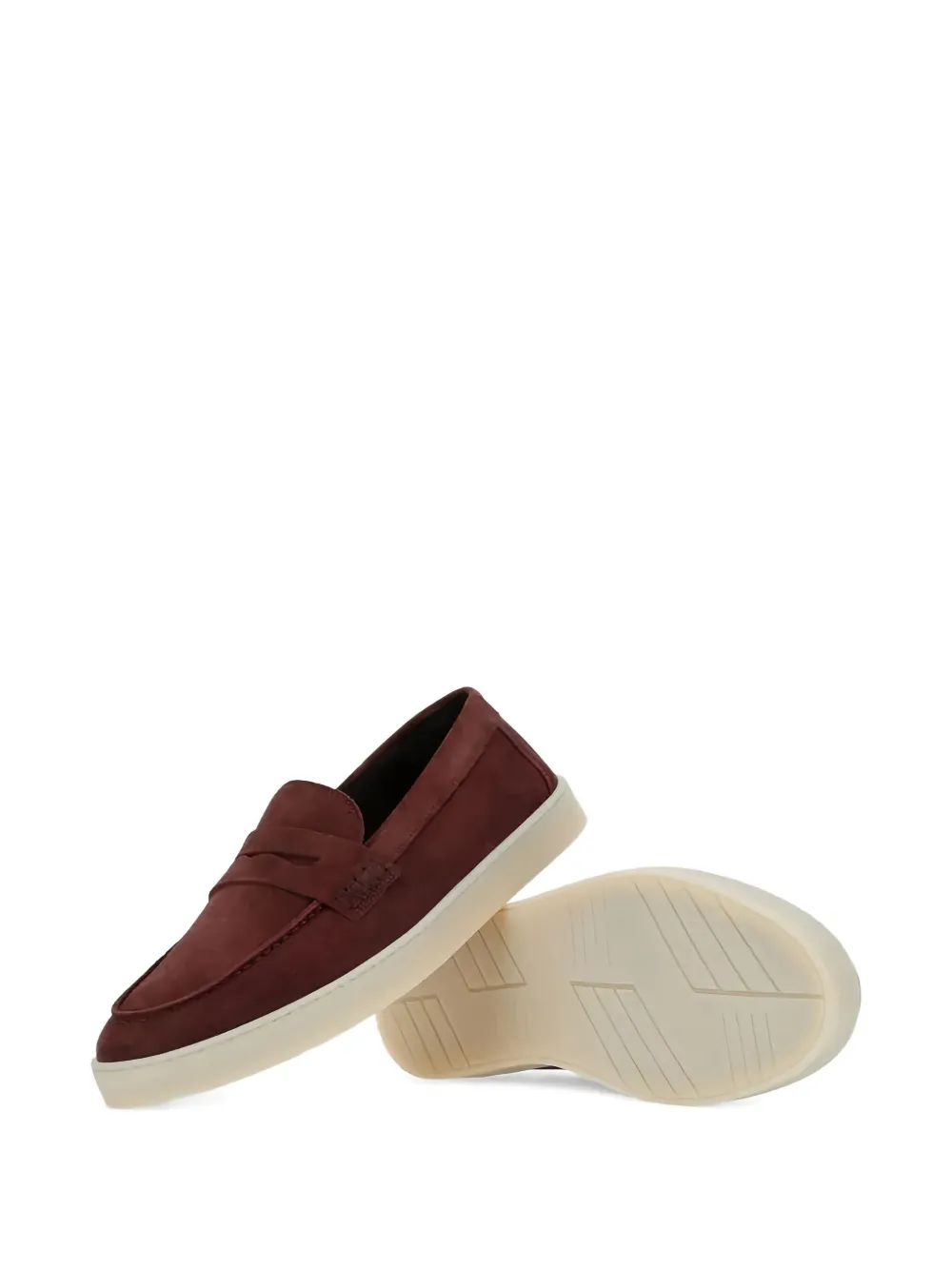 Canali Suède slip-on sneakers Rood