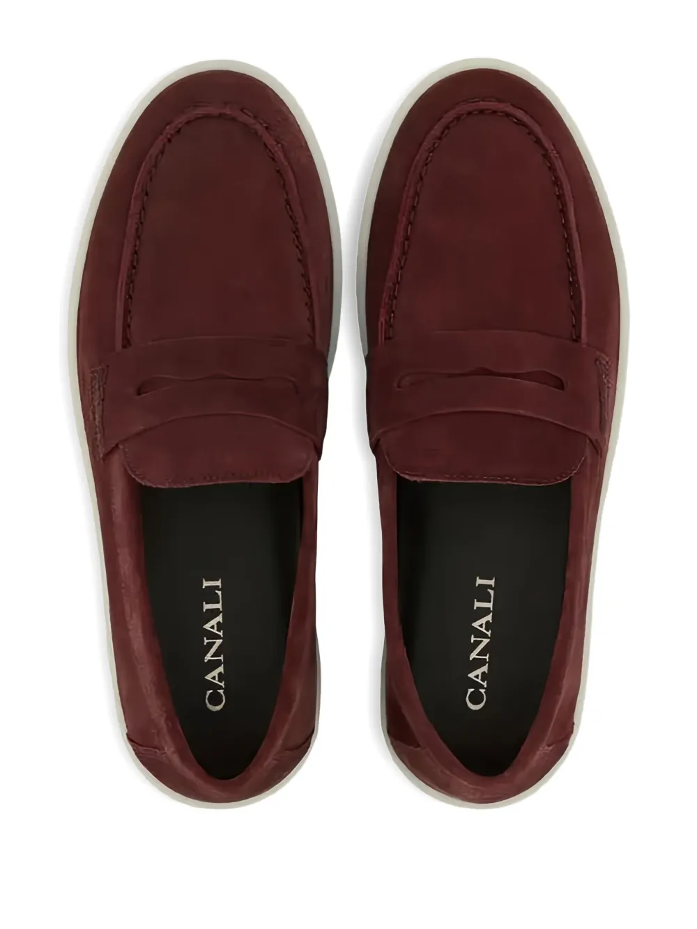 Canali Suède slip-on sneakers Rood