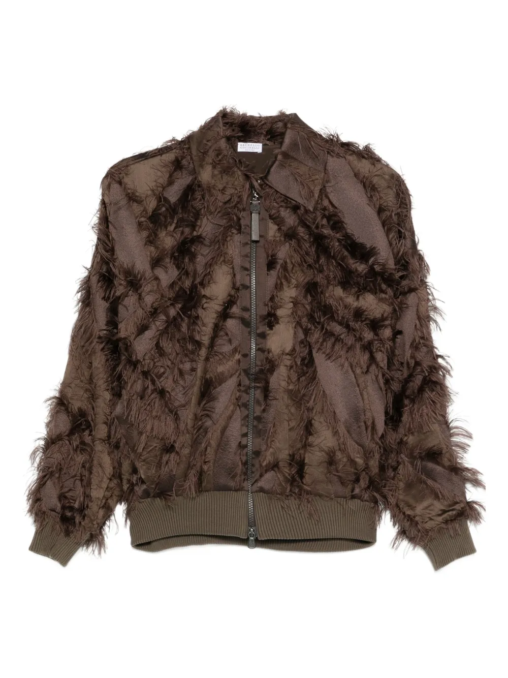 Brunello Cucinelli zip-fastening jacket | Brown | Image 1