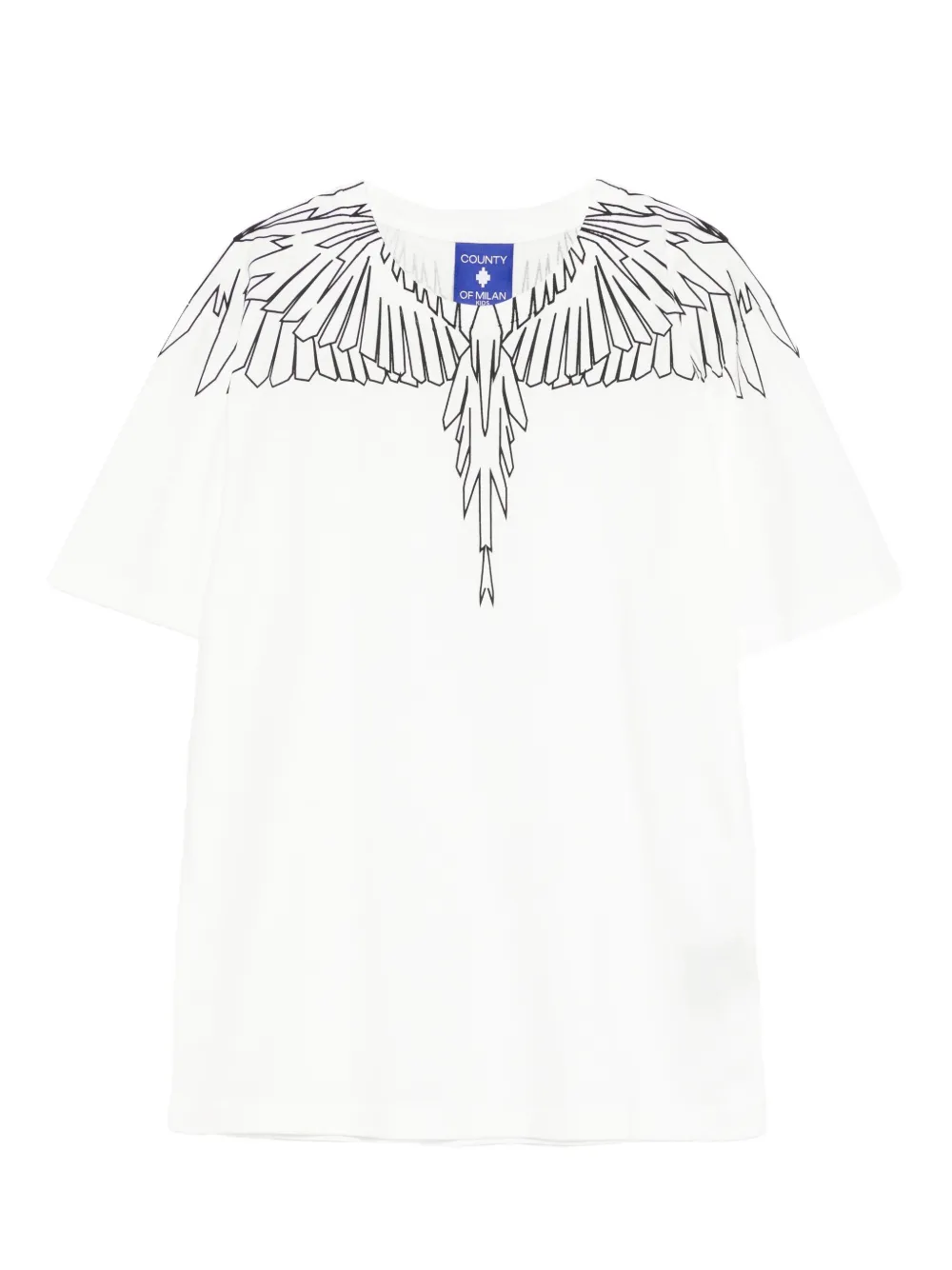 COUNTY OF MILAN KIDS graphic crew-neck T-shirt - Bianco