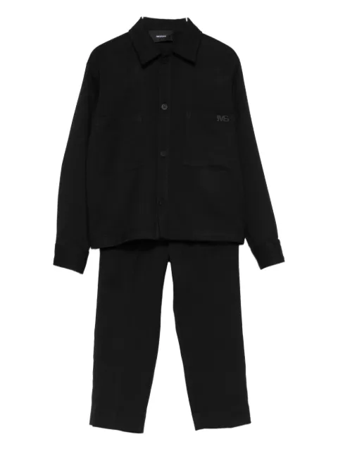 i'm brian buttoned wool-cotton tracksuit set