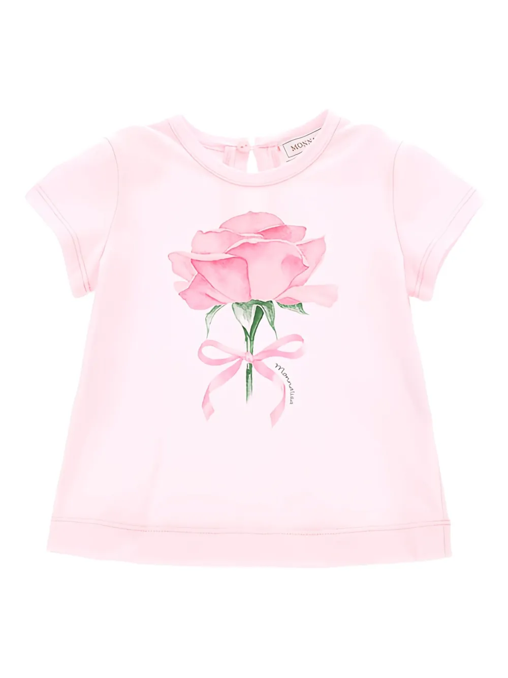 Monnalisa playera con motivo gráfico de rosa | rosado | Image 1