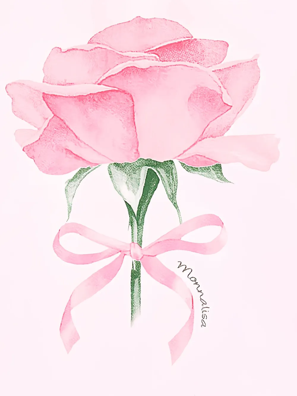 Monnalisa Katoenen T-shirt met grafische roosprint Roze