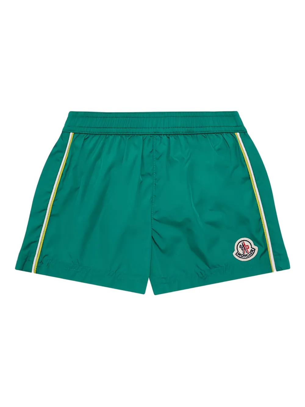 Moncler Enfant ロゴ トランクス水着 - グリーン