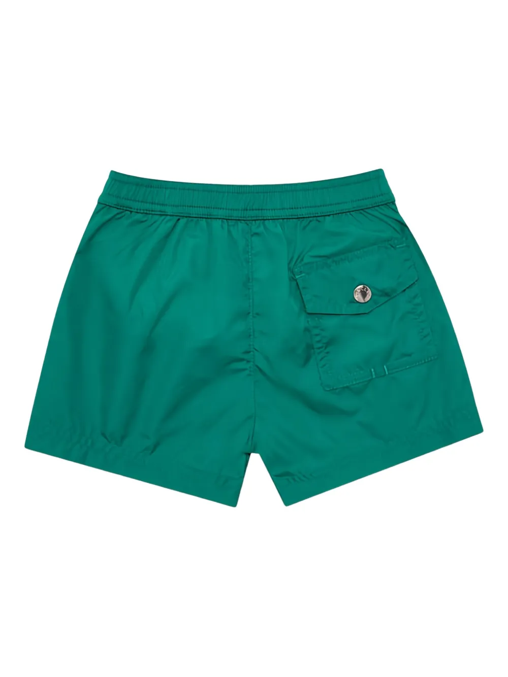 Moncler Enfant Zwembroek met logodetail Groen