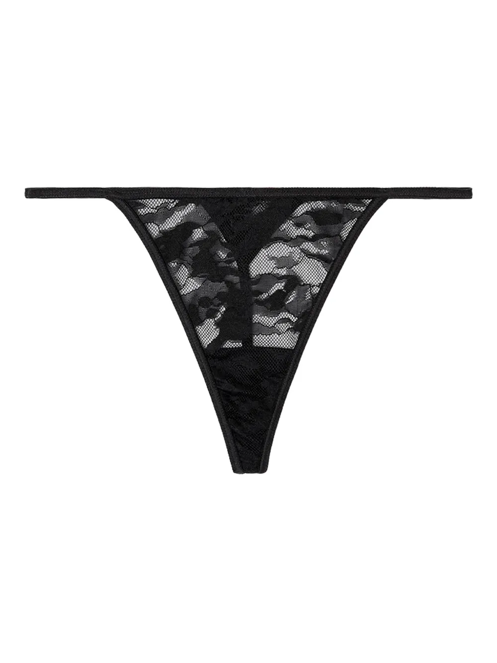 Diesel stacy-utlt lace logo thong - Nero