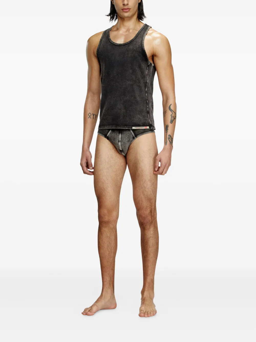 Diesel Walty-Dnm logo top - Grijs