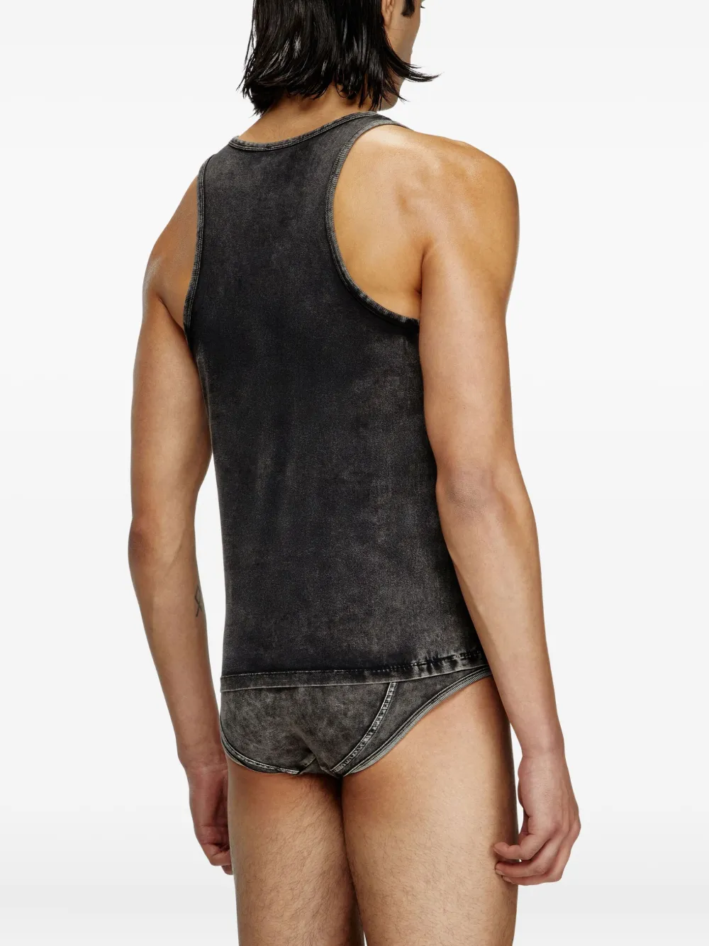 Diesel Walty-Dnm top met logo Grijs