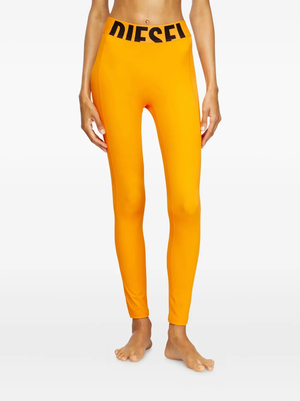 Diesel Adeline-D-Pop broek met logodetail - Oranje